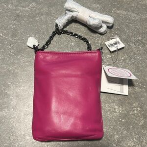 Amelia Gomez Italian leather flip bag NWT